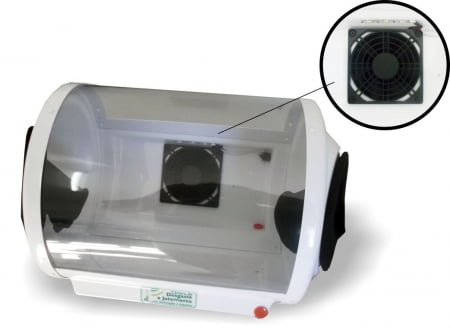 CAMARA DE DESGASTE JATEAMENTO OXIDO ALUMINIO COM EXAUSTOR E ILUMINAçãO BIOTRON